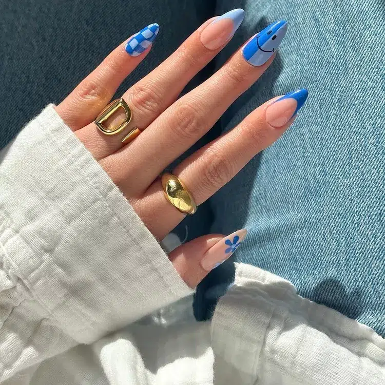 Electric Blue Nail Ideas The Ultimate Guide to Unforgettable Manicures - 09
