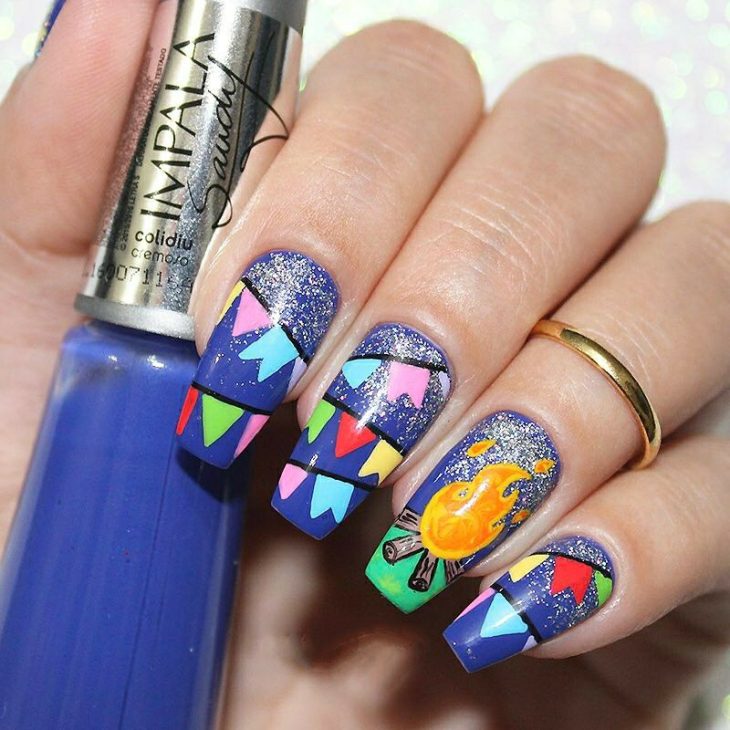 Festa Junina nail ideas for a complete themed look -09