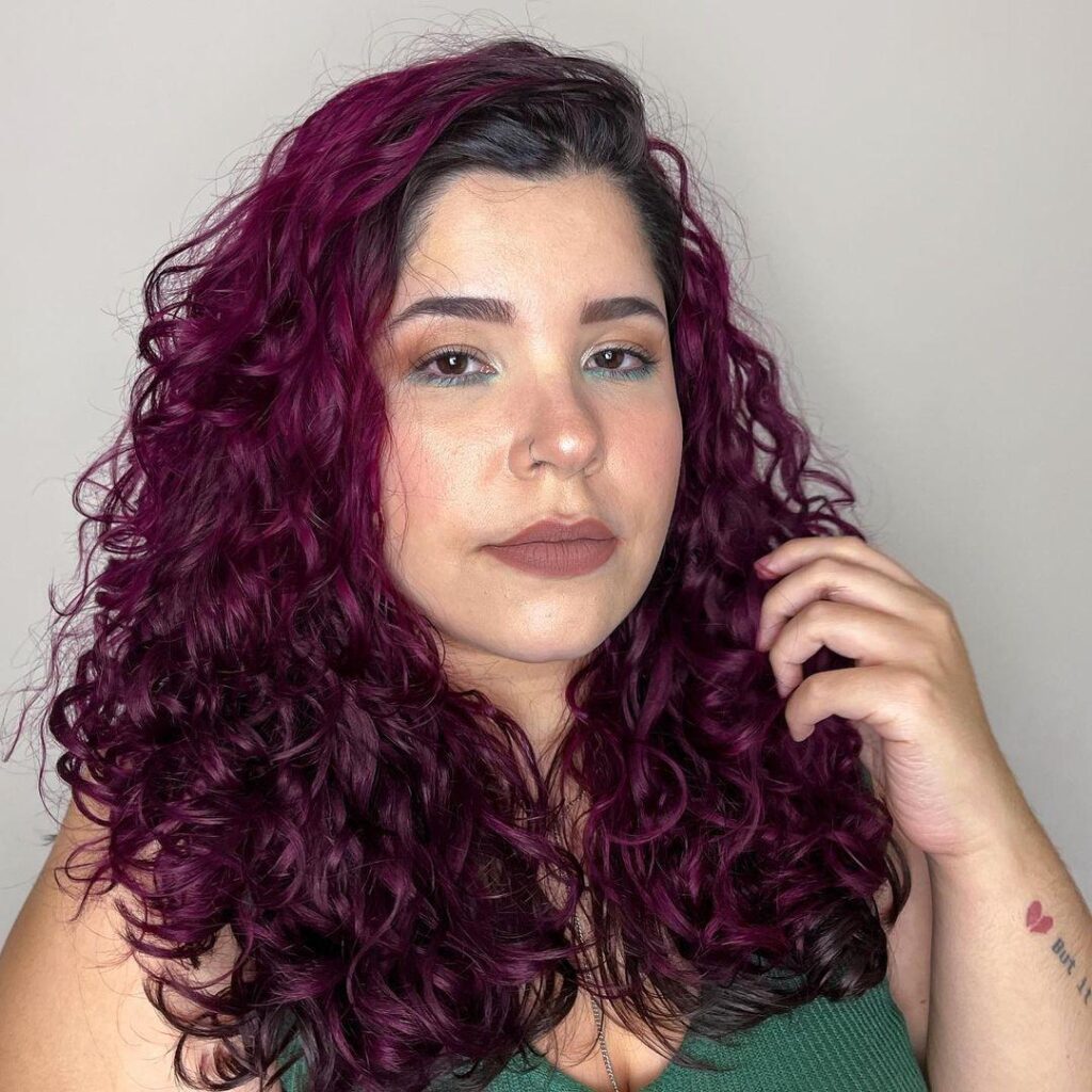 Marsala hair the perfect combination between red and violet - 20