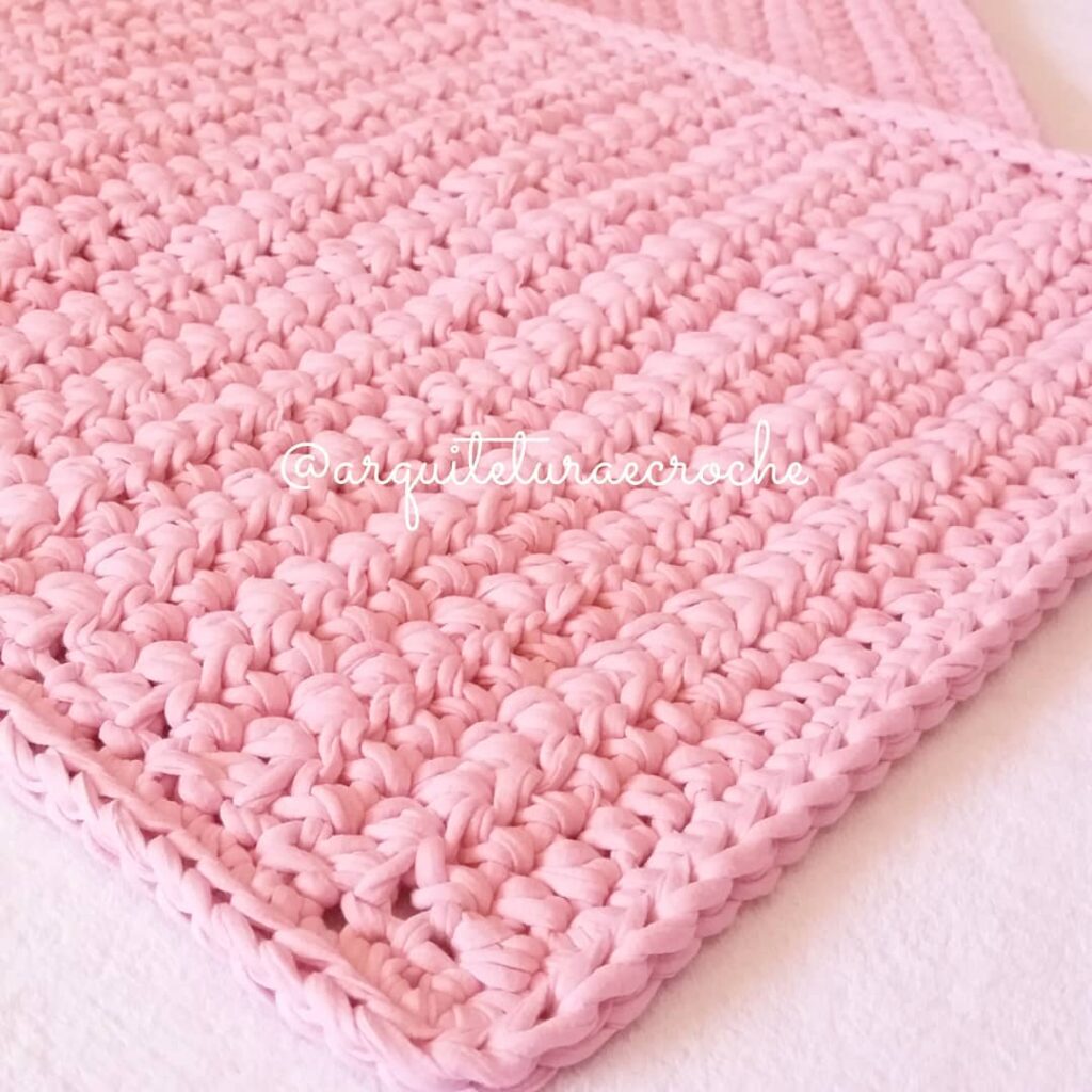 Square crochet rug charming ideas and models step by step - 08