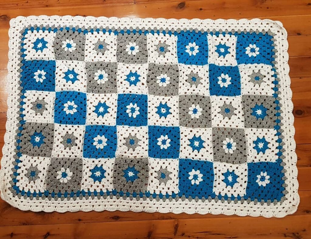 Square crochet rug charming ideas and models step by step - 13
