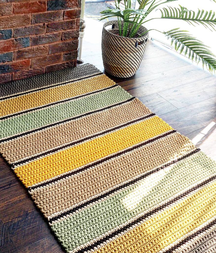Square crochet rug charming ideas and models step by step - 19